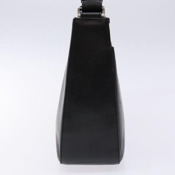 BURBERRY Shoulder Bag Leather Black Silver Auth ep9890 - Picture 4 of 16